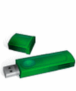 tummanvihreä USB-muistitikku