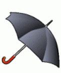 tummanharmaa sateenvarjo