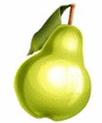vaaleanvihreä päärynä